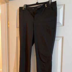 Ivanka black dress pants gold hardware sz 6
